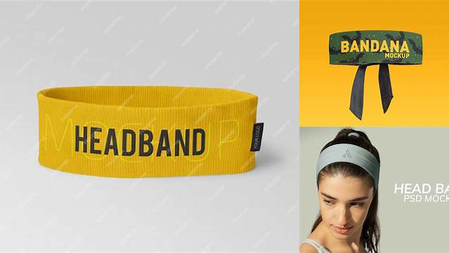 1903+ Headband Mockup Free Editable PSD File