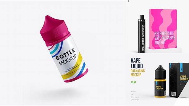 1905+ Vape Packaging Mockup Free For Free Download