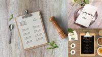 1906+ Menu Mockup Best Free Mockup PSD