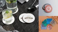 1913+ Coaster Mockup Free PSD