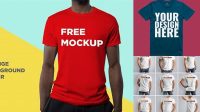 1913+ Realistic T Shirt Mockups Stylish Free PSD