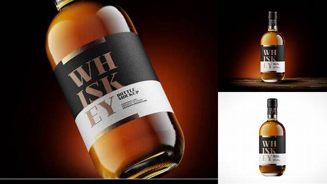 1915+ Whisky Bottle Mockup Free Fully Layered PSD Freebie