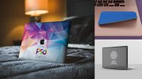 1927+ Laptop Skin Mockup Psd Free Download Stylish Free PSD