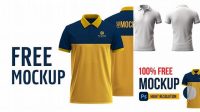 1927+ Polo T-shirt Mockup Front And Back Psd Free Hight Resolution