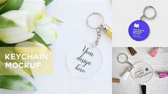 1945+ Mockup Keychain Acrylic High Resolution