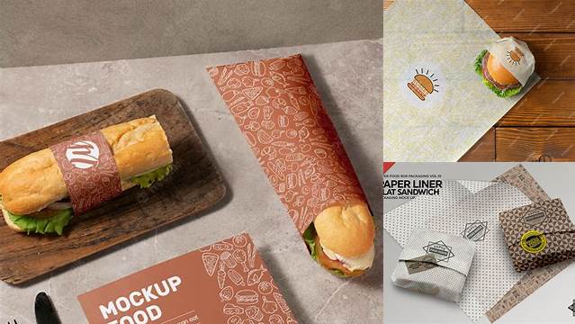 1945+ Sandwich Wrap Mockup Free Advanced Editable PSD