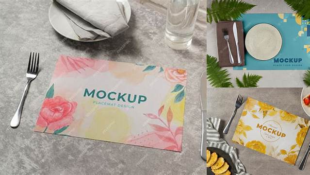 1951+ Placemat Mockup Free PSD Free Download