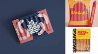 1951+ Sausage Packaging Mockup Creative PSD Resources