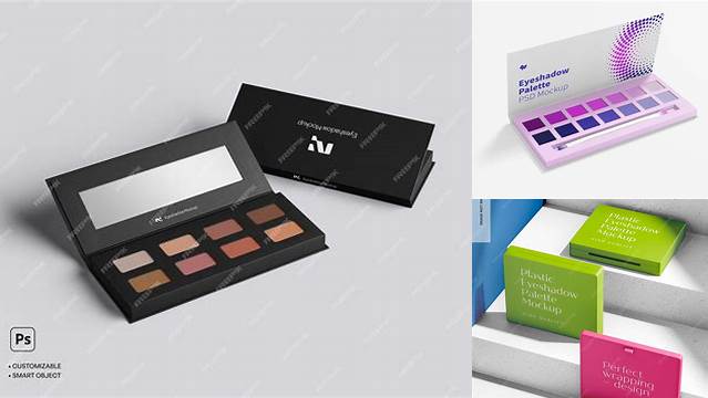 1961+ Eyeshadow Palette Mockup Psd Free Mockup PSD