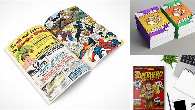 1964+ Comic Book Mockup Digital Download