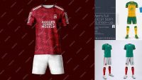 1964+ Football Kit Mockup Free PSD for Designers