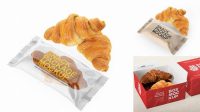 1967+ Croissant Packaging Mockup Editable Mockup PSD