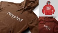 1978+ Embroidered Hoodie Mockup Download Free