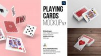 1995+ Free Playing Card Mockup Best for Showcase