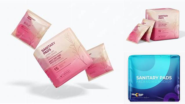 1995+ Sanitary Pads Packaging Mockup Free Download Modern PSD Templates