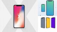 2002+ Flat Mockup Iphone X Free Mockup Templates