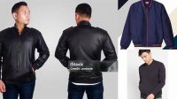 201+ Mockup Jaket Hitam Digital Resource Free Download