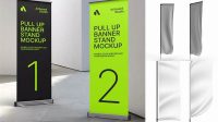 2010+ Telescopic Banner Mockup Free PSD