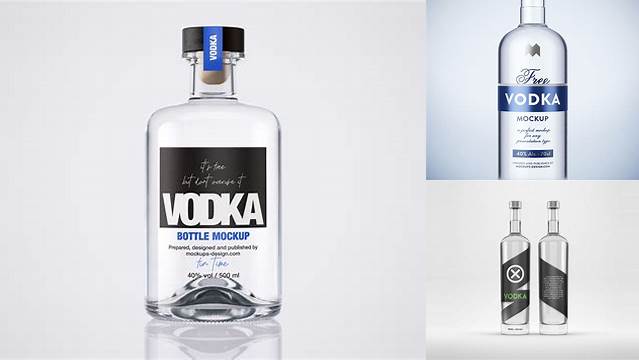 2012+ Vodka Mockup Free Free Design Resource