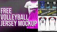 2014+ Volleyball Jersey Mockup Free Download Design Mockup