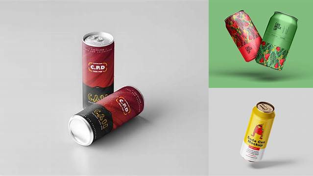 2015+ Clear Can Mockup Professional Design PSD