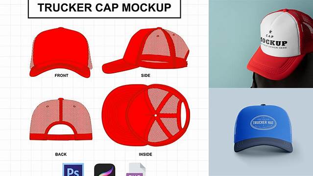 2016+ Trucker Hat Mock Up Hight Resolution