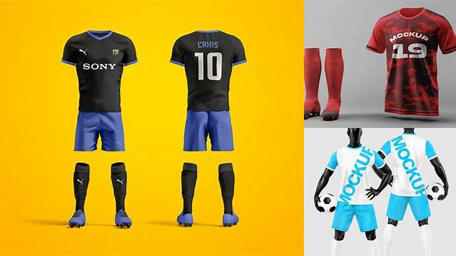 2022+ Mockup Uniforme Futebol Psd Free Creative PSD Resources