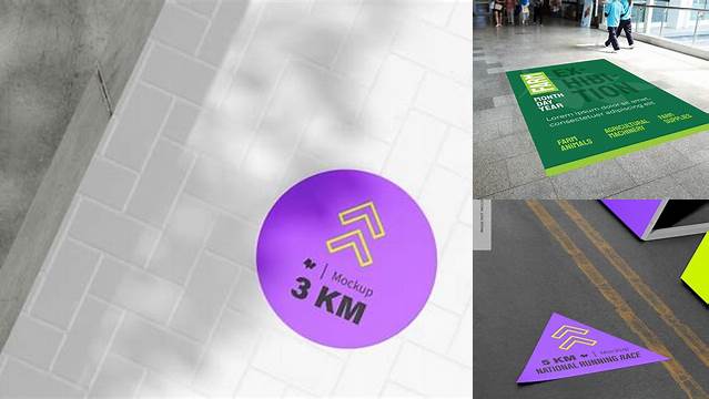 2025+ Floor Sticker Mockup Smart Layer PSD