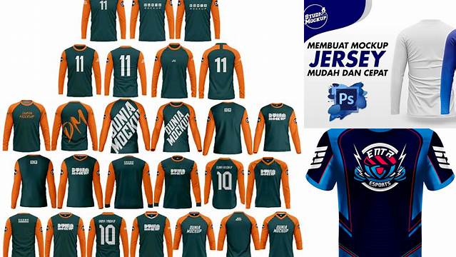 2030+ Template Jersey Lengan Panjang Digital Download