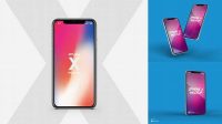 2031+ Flat Mockup Iphone X Stylish PSD for Free