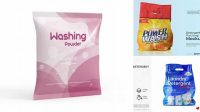 2038+ Washing Powder Mockup Free Custom PSD Mockup Template