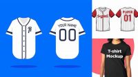 2045+ Baseball T Shirt Mockup Free Download Free