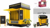 2046+ Food Stand Mockup Free Premium Quality Freebie