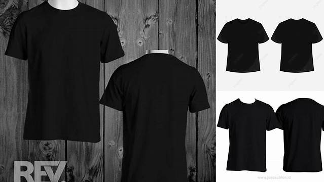 2050+ Mockup Kaos Hitam Polos Depan Belakang Easy Editable