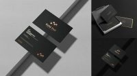 2057+ Gold Foil Business Card Mockup Download Free PSD