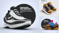 2058+ Sneaker Mockup Modern Free PSD Template