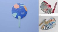 206+ Hand Fan Mockup Hight Resolution