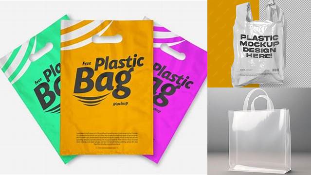 2069+ Transparent Plastic Bag Mockup Premium PSD Freebie