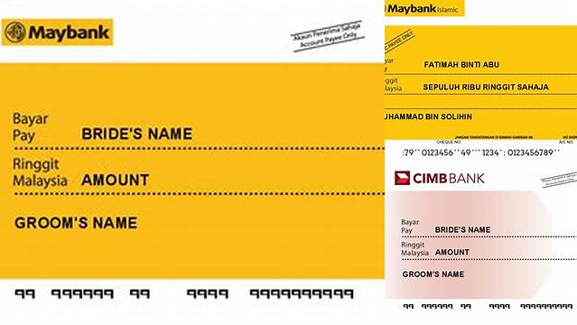 2071+ Maybank Mock Cheque Template Download Free PSD