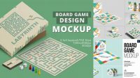 2079+ Board Game Free Mockup Editable PSD File