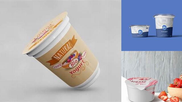 2081+ Yogurt Mockup Free PSD File Download