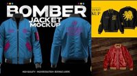 2087+ Mockup Bomber Jacket Download Free