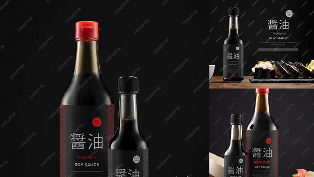 2096+ Soy Sauce Bottle Mockup Free Easy Editable