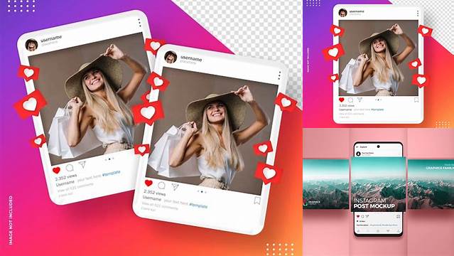 210+ Instagram Feed Mockup High-End Creative PSD Template