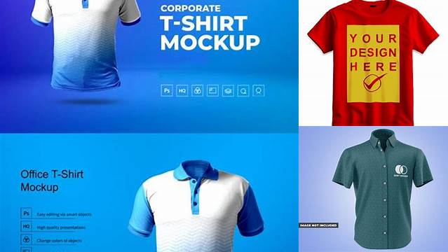 2104+ Corporate Shirt Mockup Easy-to-Use PSD Template