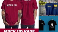 2105+ Download Mockup Kaos Depan Belakang Psd Editable and Customizable PSD