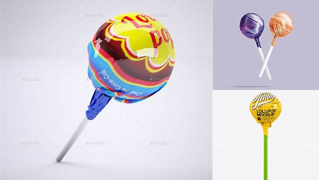 2108+ Lollipop Mockup Smart PNG Image