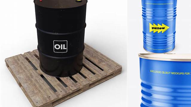 2108+ Oil Barrel Mockup Free Download Free