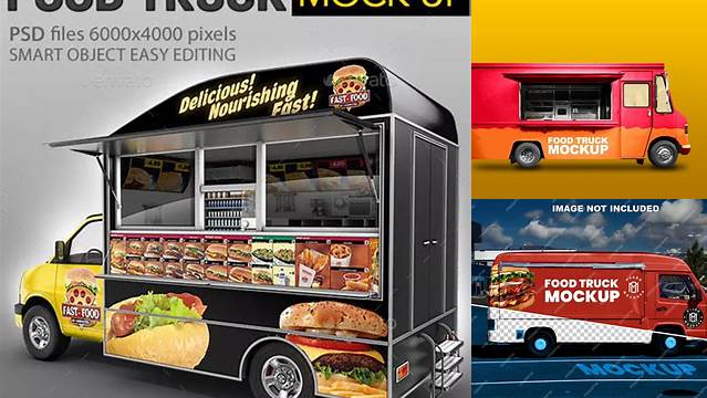 2112+ Food Truck Mockups PSD Free Download