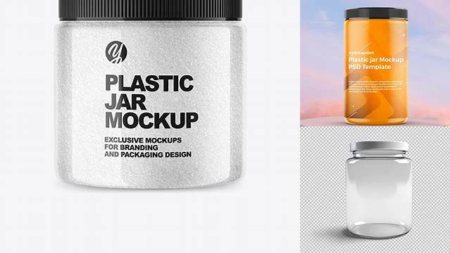 212+ Transparent Plastic Jar Mockup Free Professional PSD Template